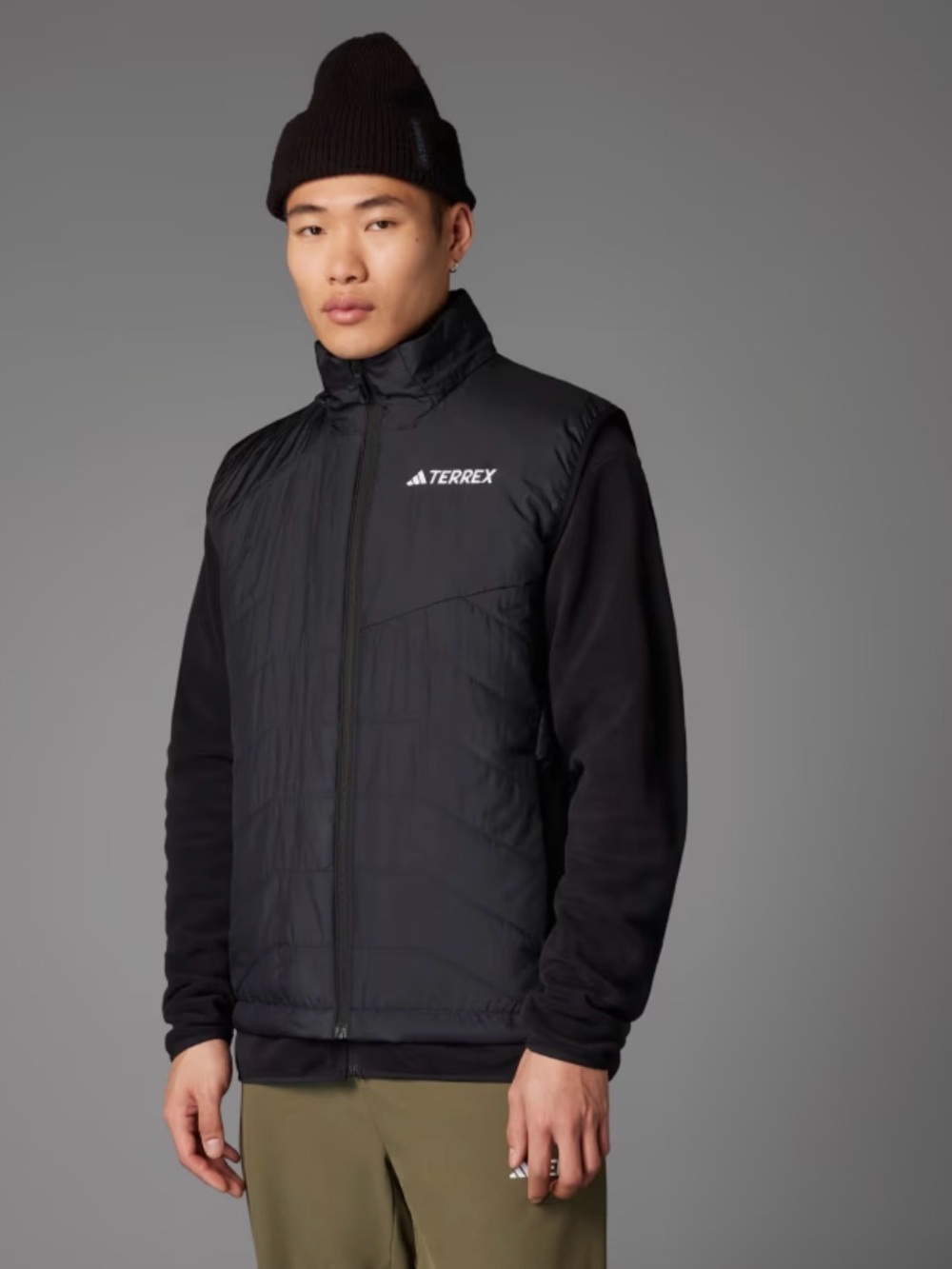 Adidas | TERREX | Multi CLIMAWARM Insulated Hooded Vest | Black | Size Large